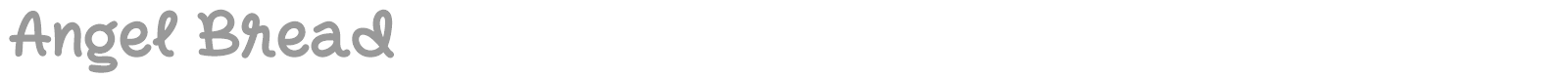 Angel Bread font preview